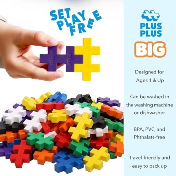 PLUS PLUS BIG STEM Building Toy for Toddlers 100 Pieces