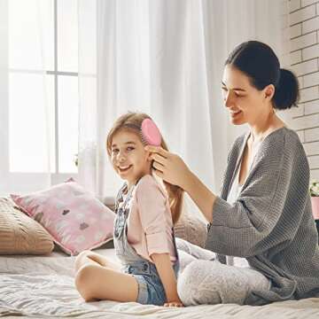 Portable Mini Wet Hair Brush Set for All Hair Types