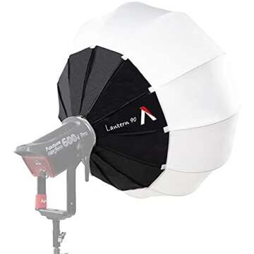 Aputure Lantern 90 Softbox Soft Light Modifier Bowens Mount for Mark II 120D II 300D II 300X LS60D&60X 100D&100X 200D&200X and Other Bowens Mount Light, Aputure Space Light Upgraded