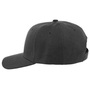 Gelante Plain Blank Baseball Caps Adjustable Back Strap Wholesale LOT 12 Pack- 001-Black