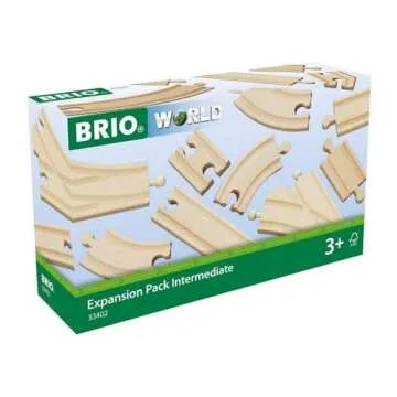 BRIO World 33402 Expansion Pack Intermediate - Wooden Train Set for Kids | Enhances Creativity | Compatible with All BRIO Train Sets | FSC Certified | Ideal for Ages 3 and Up