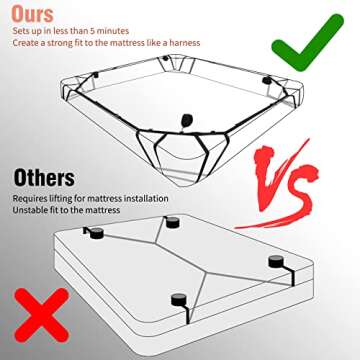 Sex Bondage BDSM Kit Bed Restraints Set, Super Easy Install Sex Rope Adjustable Straps, Sex Toys wit...