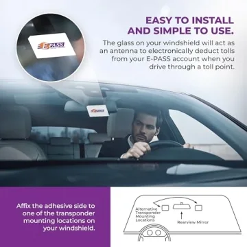 E-PASS Electronic Toll Sticker for Easy Toll Travel in FL, GA, NC
