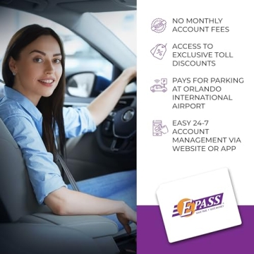 E-PASS Electronic Toll Sticker for Easy Toll Travel in FL, GA, NC