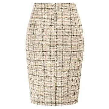 Kate Kasin Women's Business Tweed Pencil Skirt