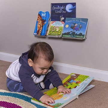 Sturdy 36 Inch Acrylic Floating Shelves 2Pack for Books & Toys