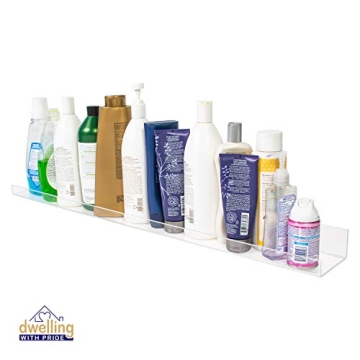 Sturdy 36 Inch Acrylic Floating Shelves 2Pack for Books & Toys