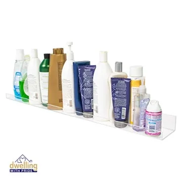 Sturdy 36 Inch Acrylic Floating Shelves 2Pack for Books & Toys