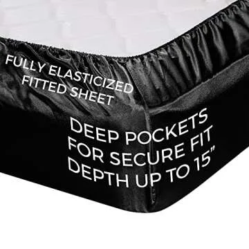 King Satin Sheet Set - Luxury 1800 Microfiber Bedding