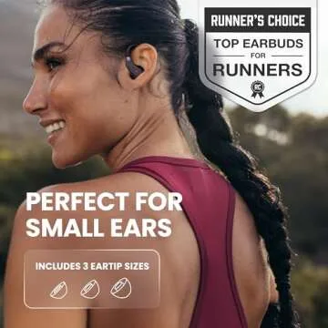 Back Bay Audio Runner 40 - Secure-Fit Wireless Earbuds, Running Bluetooth Earphones for Women and Me...
