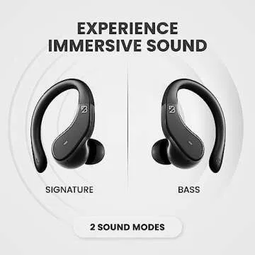 Back Bay Audio Runner 40 - Secure-Fit Wireless Earbuds, Running Bluetooth Earphones for Women and Men, Deep Bass Wrap Around Earbuds for Small Ear Canals with EarHooks, Sweatprooof Over The Ear Buds