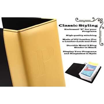Elegant PU Leather Binder for Theatre Program Collection