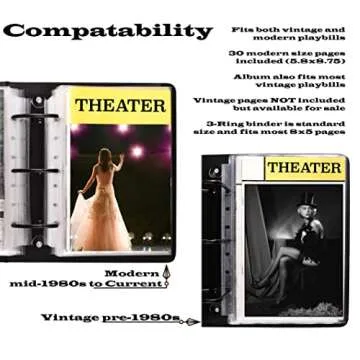 Elegant PU Leather Binder for Theatre Program Collection