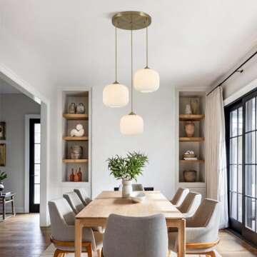 Elegant BOKT Vintage White Globe Pendant Light for Home