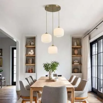 Elegant BOKT Vintage White Globe Pendant Light for Home