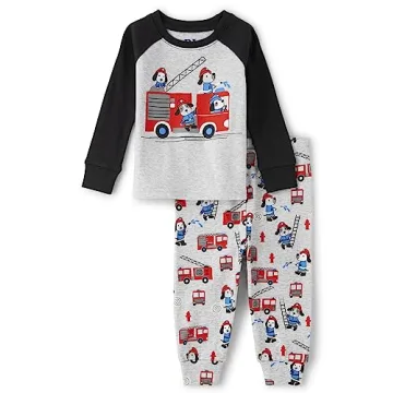 The Children's Place Toddler Long Sleeve Pajama Set Cozy Cotton