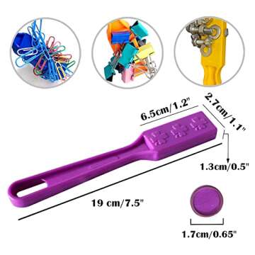 Yuanhe Magnetic Bingo Chips Set - 6 Wands with 600 Colorful Chips for All Ages