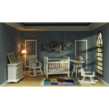 iLAND Miniature Dollhouse Furniture and Accessories for Lovely Nursery (14pcs)