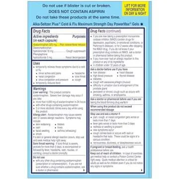 Alka-Seltzer Plus Cold & Flu Relief for Adults & Children