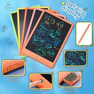 10 Inch LCD Writing Tablet for Kids - Educational & Fun