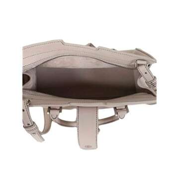 SAINT LAURENT YSL Ivory Leather Monogram Baby Cabas Satchel Handbag 424868