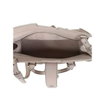 Saint Laurent YSL Ivory Leather Monogram Baby Cabas Satchel