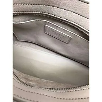 Saint Laurent YSL Ivory Leather Monogram Baby Cabas Satchel