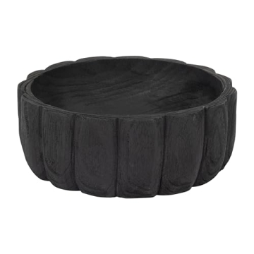 Sagebrook Home Decorative Bowl in Matte Black - Perfect Centerpiece