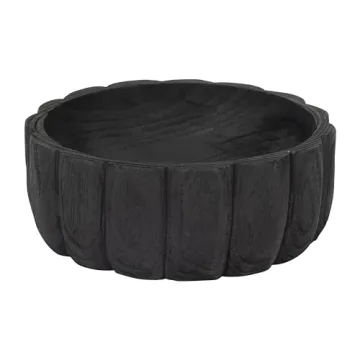 Sagebrook Home Decorative Bowl in Matte Black - Perfect Centerpiece
