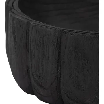 Sagebrook Home Decorative Bowl in Matte Black - Perfect Centerpiece