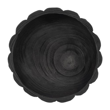 Sagebrook Home Decorative Bowl in Matte Black - Perfect Centerpiece