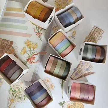 Etncy Life Washi Tape Set 40 Decorative Rolls for Crafting