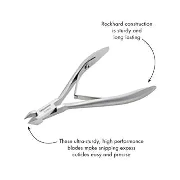 Tweezerman Stainless Steel Cuticle Nipper for Perfect Nails
