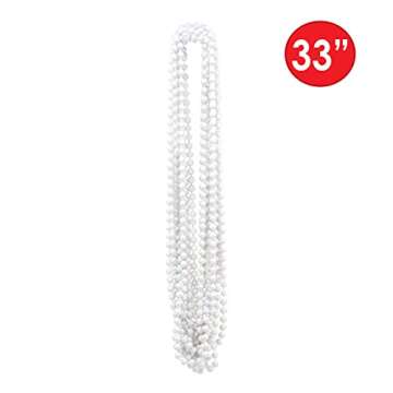 White Party Beads