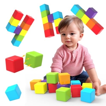 Large Magnetic Building Blocks Safe Sensory Montessori Toys