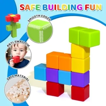 Large Magnetic Building Blocks Safe Sensory Montessori Toys