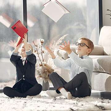 JAMEGIO Boys' Crew Socks 6 Pairs for Toddlers