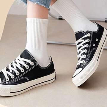 JAMEGIO Boys' Crew Socks 6 Pairs for Toddlers