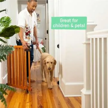 Summer Wood Safety Gate for Baby & Pet Protection 30-48"