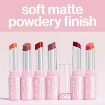 wet n wild Soft Blur Matte Lipstick, Velvety Semi-Sheer Buildable Color, Soft Matte Powdery Finish, Comfortable Wear, Vegan & Cruelty-Free - Nude for Love