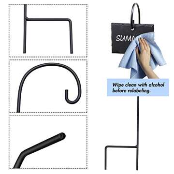 FORUP Slate Plant Label Set – 10 Reusable Garden Sign Tags