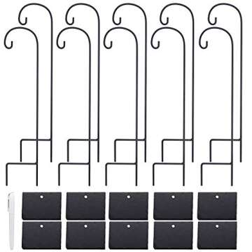 FORUP Slate Plant Label Set – 10 Reusable Garden Sign Tags