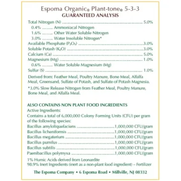 Espoma Organic Plant-Tone Fertilizer for Healthy Growth