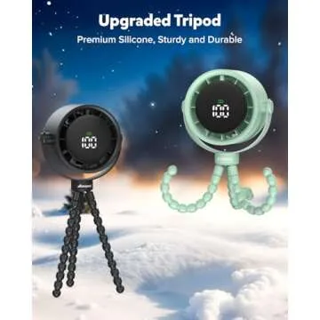 AMACOOL Baby Stroller Fan with 5 Speeds and LED Display