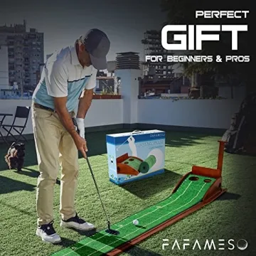 FAFAMESO Golf Putting Mat Perfect for Home & Office Fun