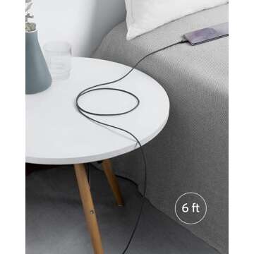 Anker USB C to USB C Cable, Type C Charging Cord Fast Charge(6FT*5,100W), for iPhone 16/16 pro, MacBook and More(USB 2.0,Black)