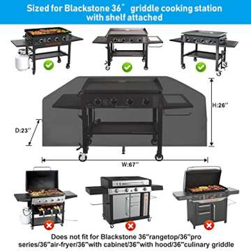 Griddle Cover for Blackstone 36" - Waterproof & Durable