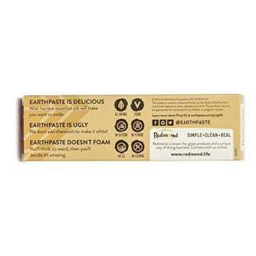 Redmond Earthpaste - Natural Non-Flouride Toothpaste, Cinnamon, 4 Ounce Tube (3 Pack)