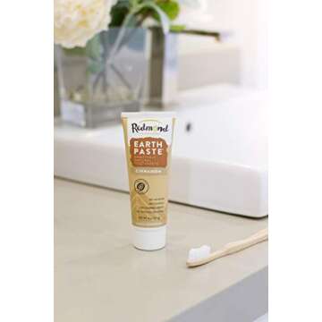 Redmond Earthpaste - Natural Non-Flouride Toothpaste, Cinnamon, 4 Ounce Tube (3 Pack)