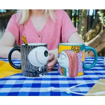 Jack and Sally Nightmare Before Christmas Mug Set
